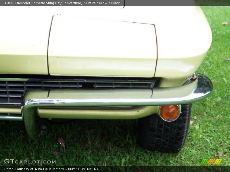 Sunfire Yellow / Black 1966 Chevrolet Corvette Sting Ray Convertible