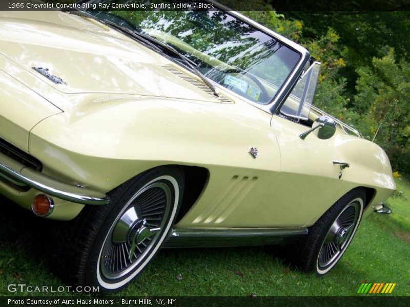 Sunfire Yellow / Black 1966 Chevrolet Corvette Sting Ray Convertible