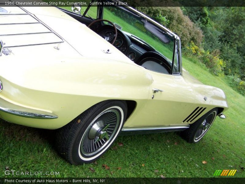 Sunfire Yellow / Black 1966 Chevrolet Corvette Sting Ray Convertible