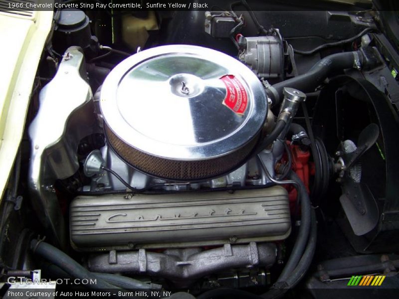 Sunfire Yellow / Black 1966 Chevrolet Corvette Sting Ray Convertible