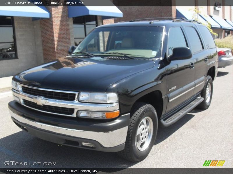 Black / Tan/Neutral 2003 Chevrolet Tahoe LT