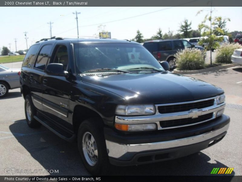 Black / Tan/Neutral 2003 Chevrolet Tahoe LT