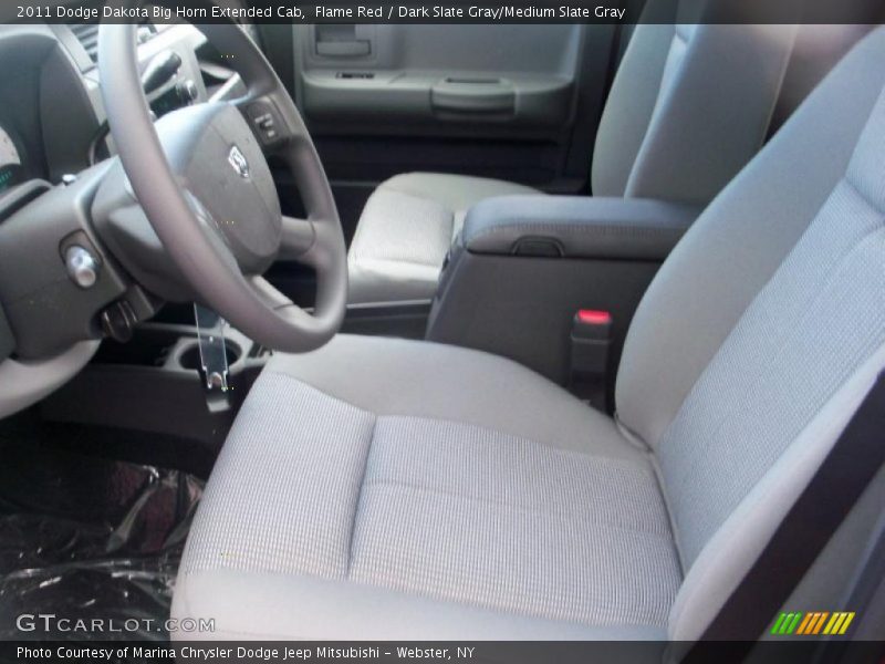 Flame Red / Dark Slate Gray/Medium Slate Gray 2011 Dodge Dakota Big Horn Extended Cab