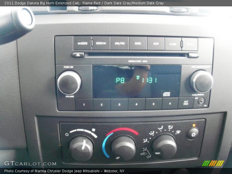 Flame Red / Dark Slate Gray/Medium Slate Gray 2011 Dodge Dakota Big Horn Extended Cab