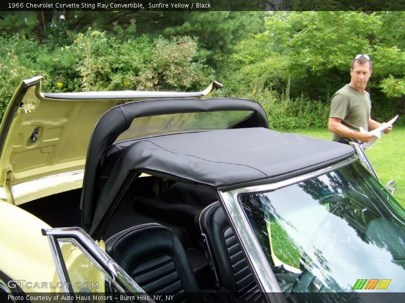 Sunfire Yellow / Black 1966 Chevrolet Corvette Sting Ray Convertible
