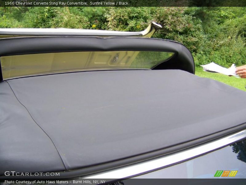 Sunfire Yellow / Black 1966 Chevrolet Corvette Sting Ray Convertible
