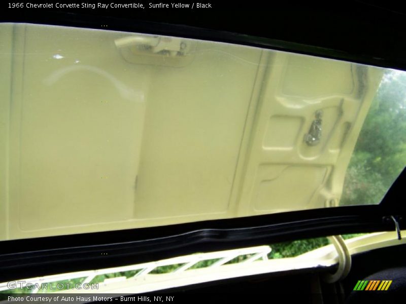 Sunfire Yellow / Black 1966 Chevrolet Corvette Sting Ray Convertible