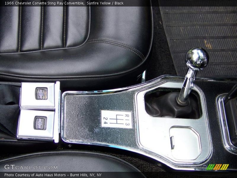 Sunfire Yellow / Black 1966 Chevrolet Corvette Sting Ray Convertible