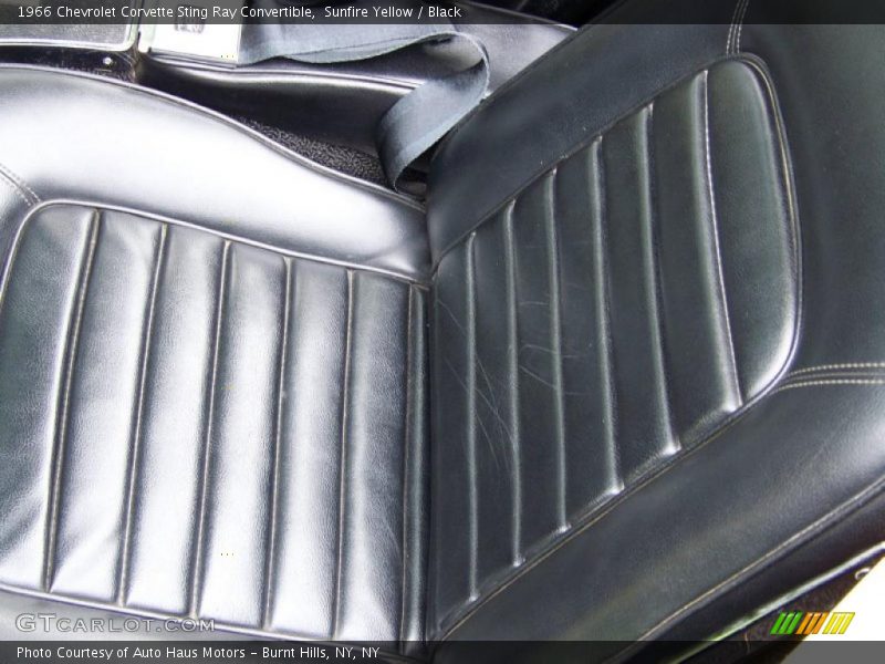 Sunfire Yellow / Black 1966 Chevrolet Corvette Sting Ray Convertible