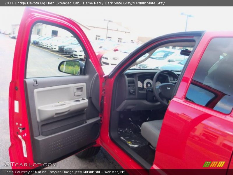 Flame Red / Dark Slate Gray/Medium Slate Gray 2011 Dodge Dakota Big Horn Extended Cab