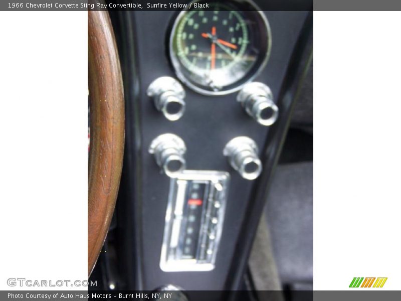 Sunfire Yellow / Black 1966 Chevrolet Corvette Sting Ray Convertible
