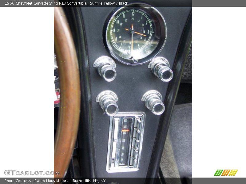 Sunfire Yellow / Black 1966 Chevrolet Corvette Sting Ray Convertible