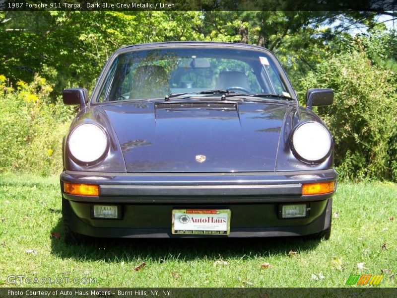 Dark Blue Grey Metallic / Linen 1987 Porsche 911 Targa