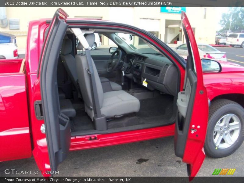 Flame Red / Dark Slate Gray/Medium Slate Gray 2011 Dodge Dakota Big Horn Extended Cab