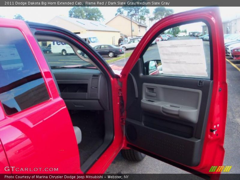 Flame Red / Dark Slate Gray/Medium Slate Gray 2011 Dodge Dakota Big Horn Extended Cab