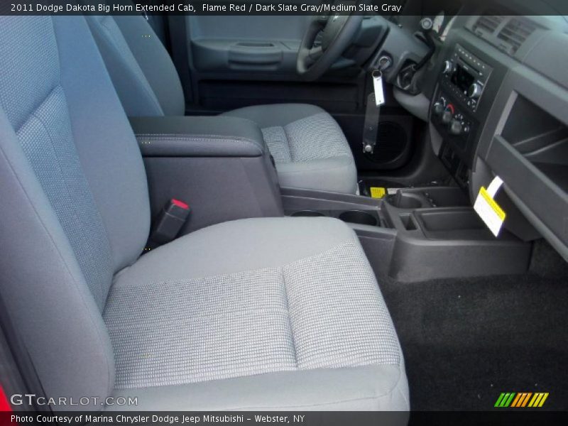 Flame Red / Dark Slate Gray/Medium Slate Gray 2011 Dodge Dakota Big Horn Extended Cab
