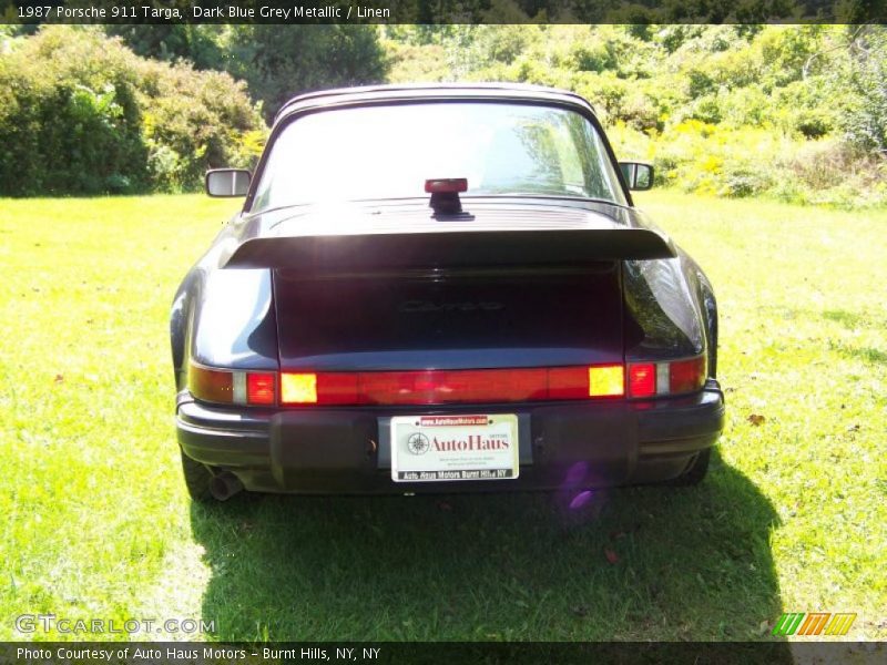 Dark Blue Grey Metallic / Linen 1987 Porsche 911 Targa