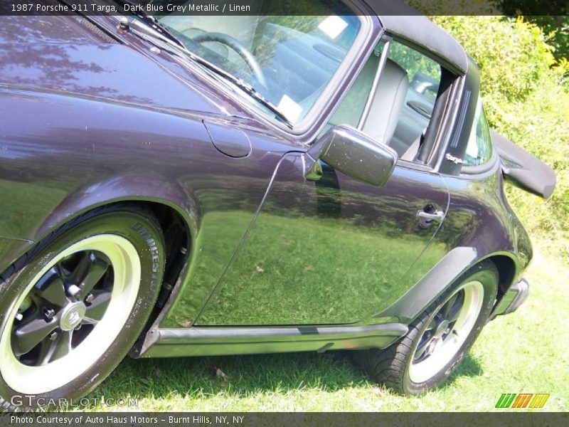 Dark Blue Grey Metallic / Linen 1987 Porsche 911 Targa