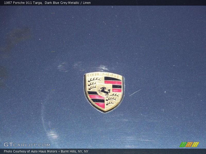 Dark Blue Grey Metallic / Linen 1987 Porsche 911 Targa