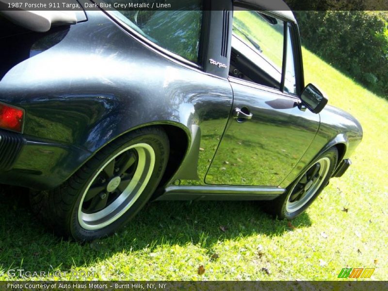 Dark Blue Grey Metallic / Linen 1987 Porsche 911 Targa