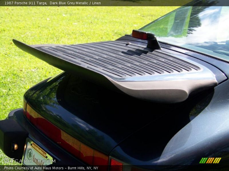 Dark Blue Grey Metallic / Linen 1987 Porsche 911 Targa