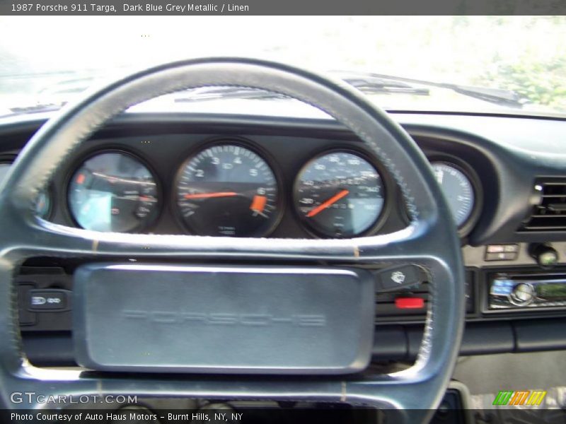 Dark Blue Grey Metallic / Linen 1987 Porsche 911 Targa