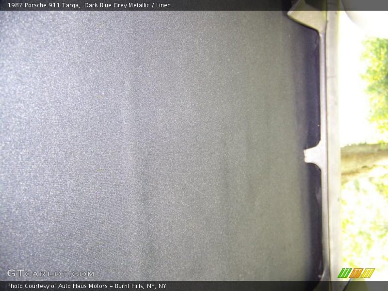 Dark Blue Grey Metallic / Linen 1987 Porsche 911 Targa