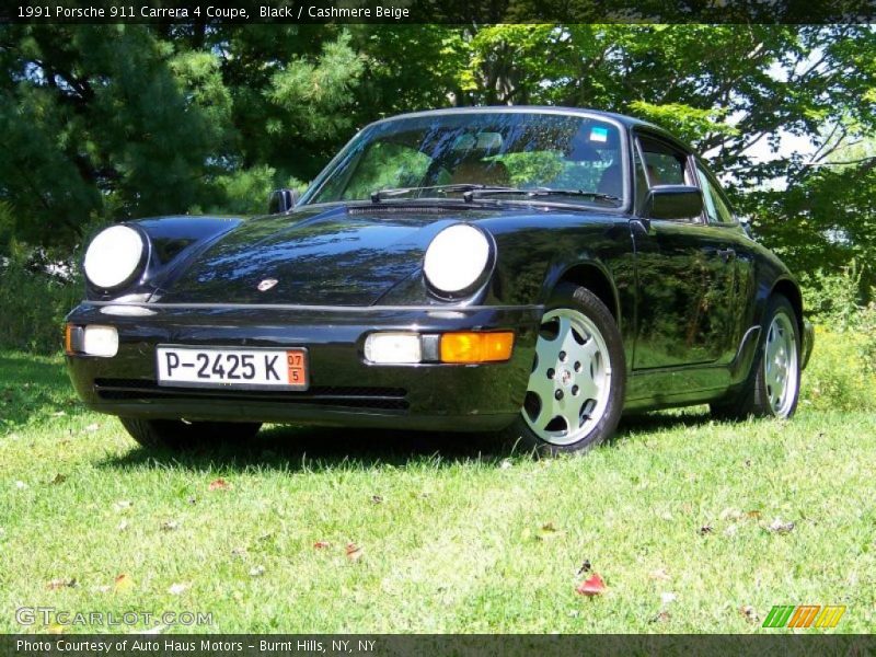 Black / Cashmere Beige 1991 Porsche 911 Carrera 4 Coupe