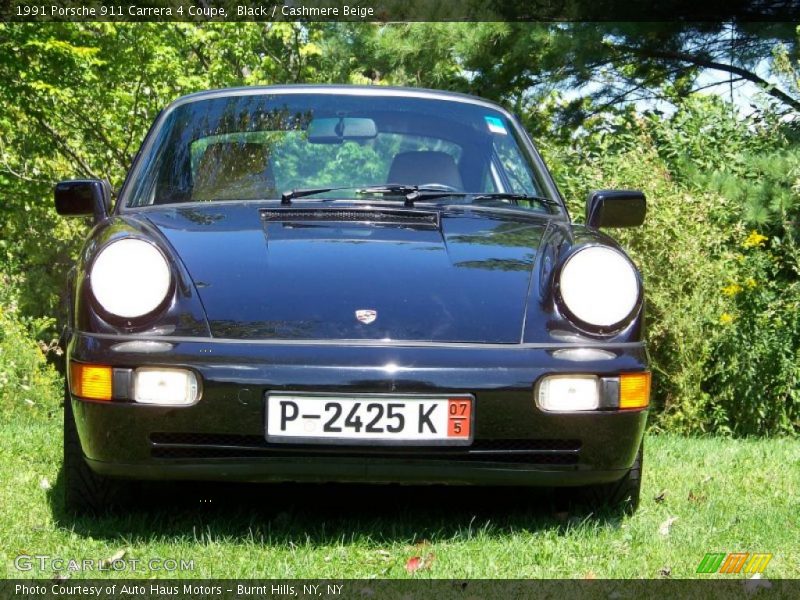 Black / Cashmere Beige 1991 Porsche 911 Carrera 4 Coupe