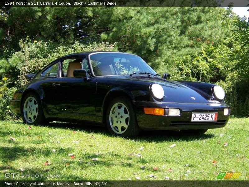 Black / Cashmere Beige 1991 Porsche 911 Carrera 4 Coupe
