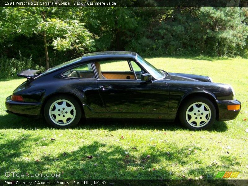 Black / Cashmere Beige 1991 Porsche 911 Carrera 4 Coupe