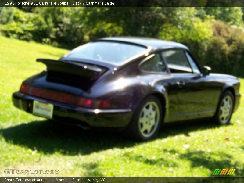 Black / Cashmere Beige 1991 Porsche 911 Carrera 4 Coupe