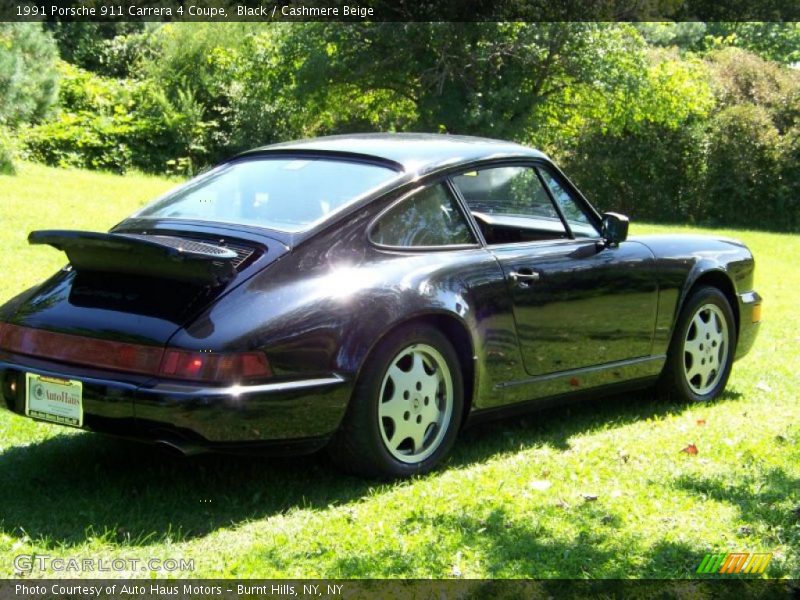 Black / Cashmere Beige 1991 Porsche 911 Carrera 4 Coupe