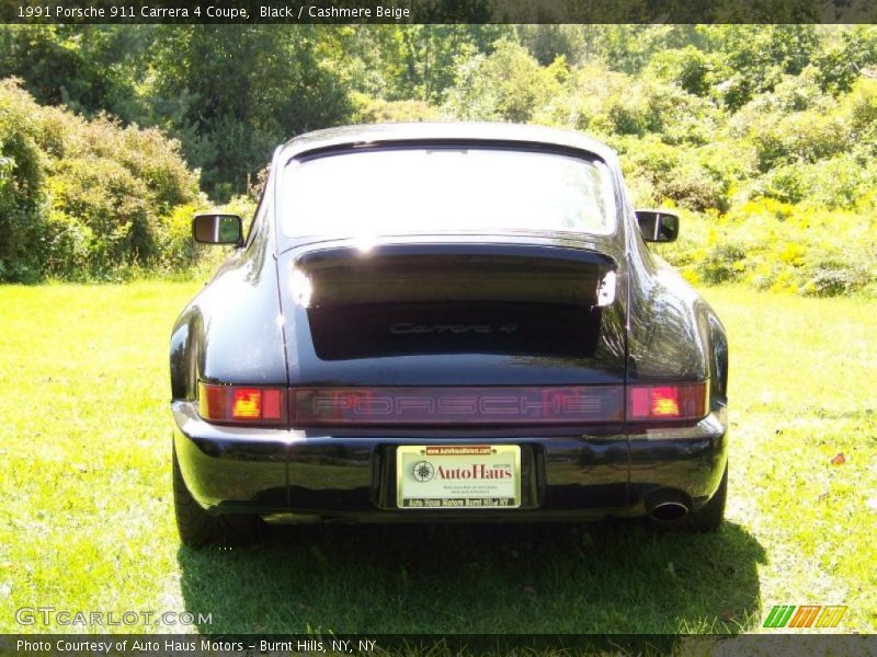 Black / Cashmere Beige 1991 Porsche 911 Carrera 4 Coupe