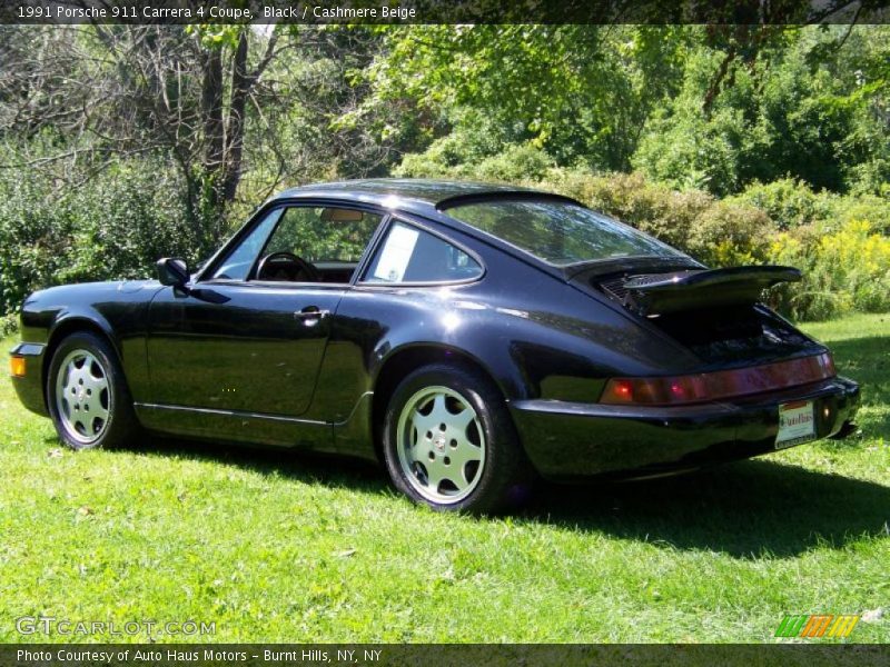 Black / Cashmere Beige 1991 Porsche 911 Carrera 4 Coupe
