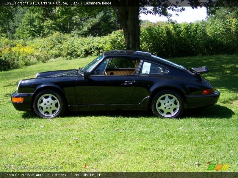 Black / Cashmere Beige 1991 Porsche 911 Carrera 4 Coupe