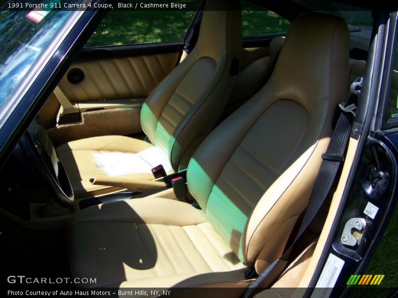 Black / Cashmere Beige 1991 Porsche 911 Carrera 4 Coupe
