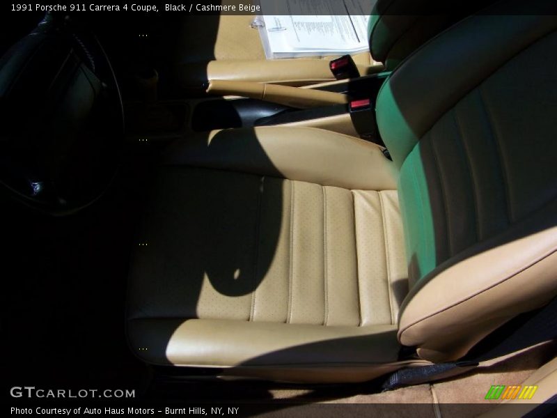 Black / Cashmere Beige 1991 Porsche 911 Carrera 4 Coupe