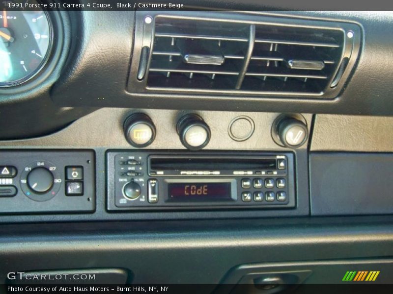 Black / Cashmere Beige 1991 Porsche 911 Carrera 4 Coupe