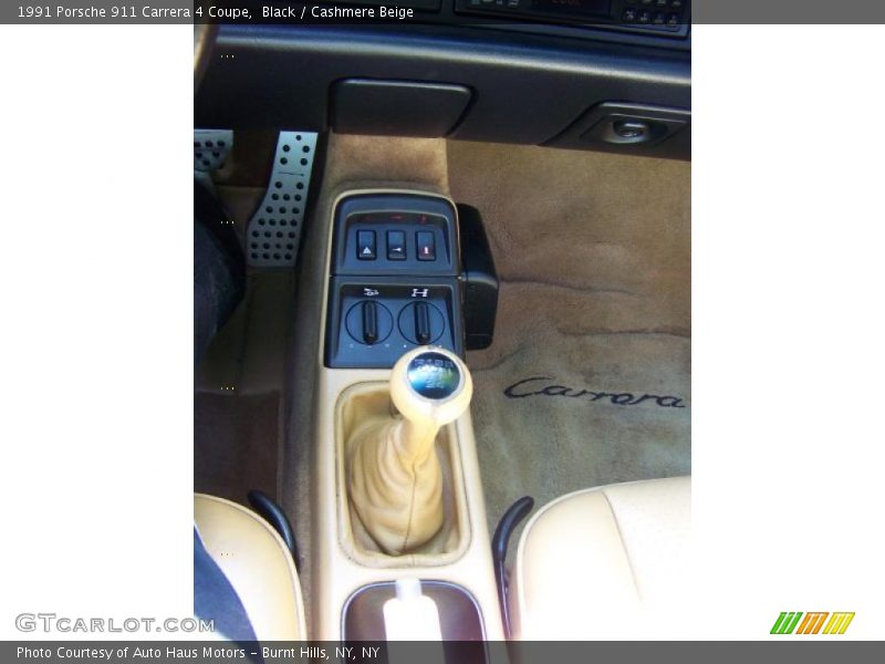 Black / Cashmere Beige 1991 Porsche 911 Carrera 4 Coupe