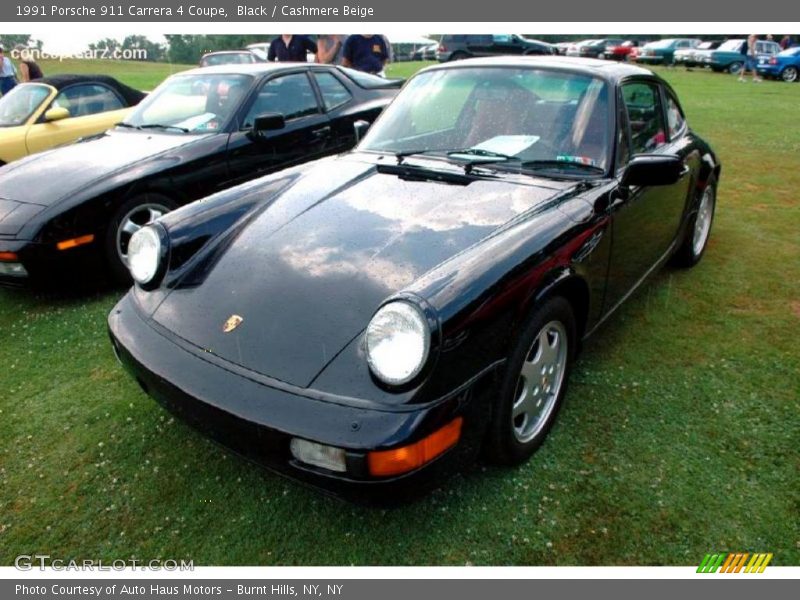 Black / Cashmere Beige 1991 Porsche 911 Carrera 4 Coupe