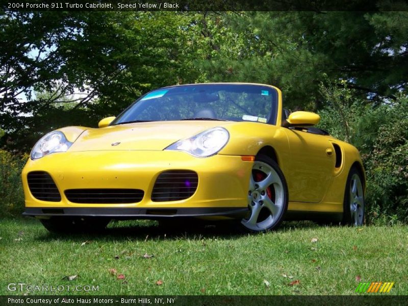 Speed Yellow / Black 2004 Porsche 911 Turbo Cabriolet