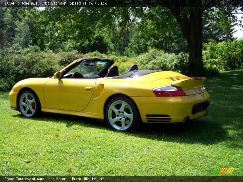 Speed Yellow / Black 2004 Porsche 911 Turbo Cabriolet