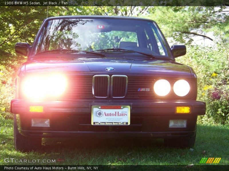 Jet Black / Tan 1988 BMW M5 Sedan