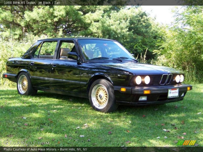 Jet Black / Tan 1988 BMW M5 Sedan