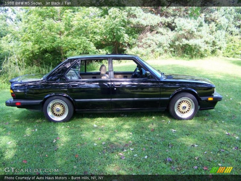 Jet Black / Tan 1988 BMW M5 Sedan