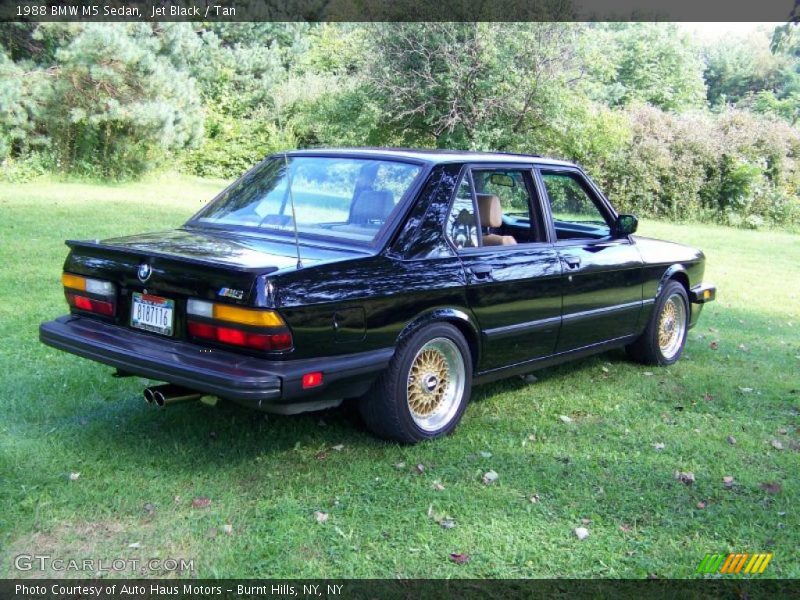 Jet Black / Tan 1988 BMW M5 Sedan
