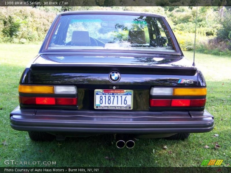 Jet Black / Tan 1988 BMW M5 Sedan