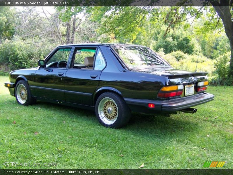Jet Black / Tan 1988 BMW M5 Sedan