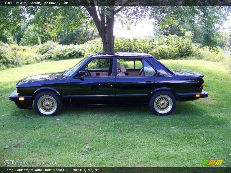 Jet Black / Tan 1988 BMW M5 Sedan